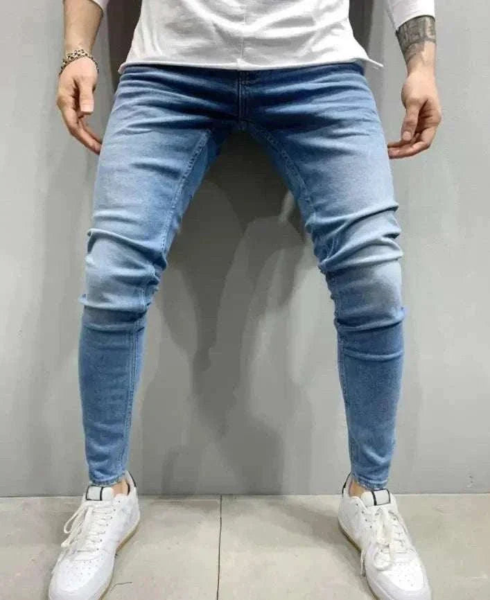 Ripped Jeans Men Stretch
